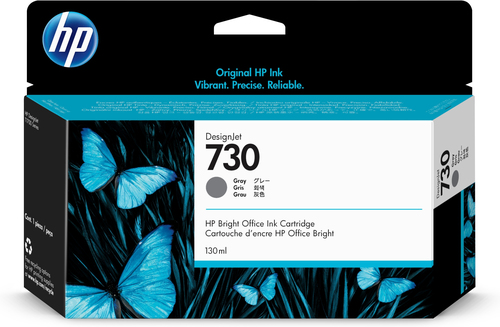 HP 730 - 130 ml - grigio - originale - DesignJet - cartuccia d'inchiostro - per DesignJet T1700, T1700 PostScript, T1700dr, T1700dr PostScript
