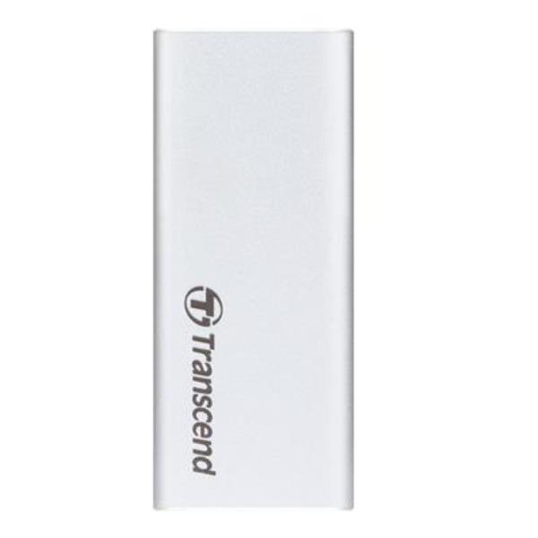 Transcend ESD240C - SSD - 240 GB - esterno (portatile) - M.2 - USB 3.1 Gen 2 (USB-C connettore) - argento