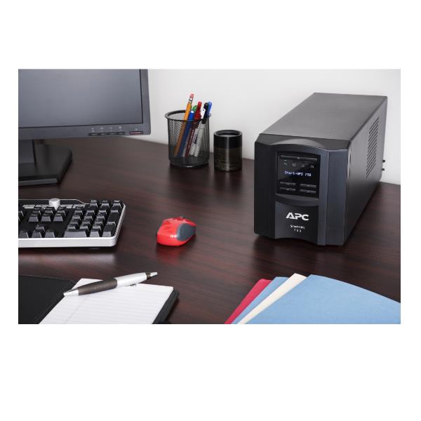 APC Smart-UPS SMT750IC - UPS - 220/230/240 V c.a. V - 500 Watt - 750 VA - RS-232, USB - connettori di uscita 6 - nero - con APC SmartConnect - per P/N: AR4018SPX431, AR4018SPX432, AR4024SP, AR4024SPX429, AR4024SPX431, AR4024SPX432