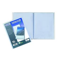 Favorit - Porta listini - 40 compartimenti - per 150 x 210 mm - trasparente