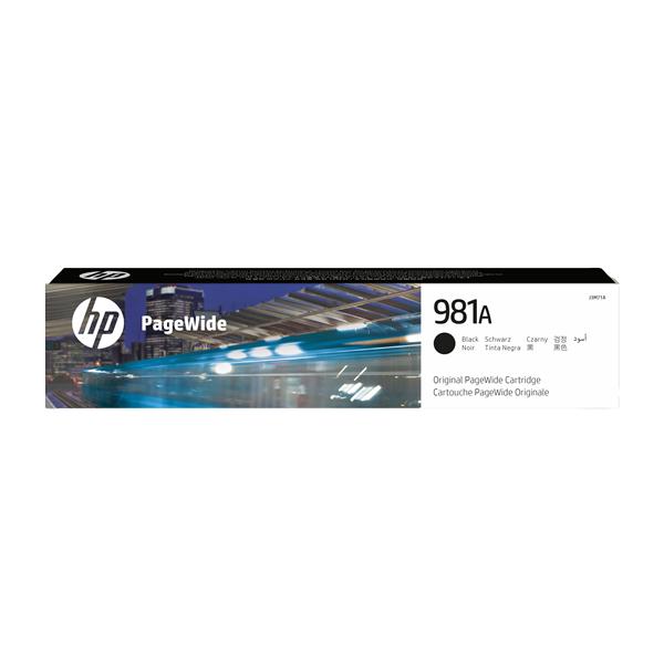 HP 981A - 106 ml - nero - originale - PageWide - cartuccia d'inchiostro - per PageWide Enterprise Color MFP 586; PageWide Managed Color E55650