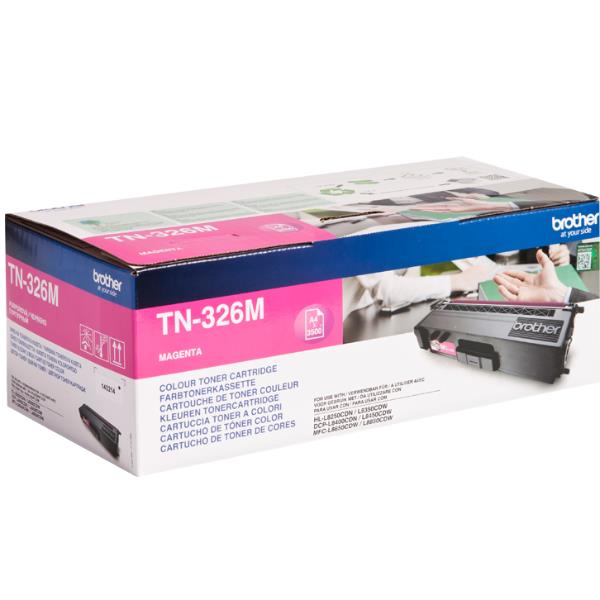 Brother TN326M - Magenta - originale - cartuccia toner - per Brother DCP-L8400, DCP-L8450, HL-L8250, HL-L8350, MFC-L8650, MFC-L8850