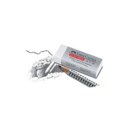 Faber-Castell - Gomma - 6.3 x 2.2 x 1.2 cm - bianco tenue - plastica
