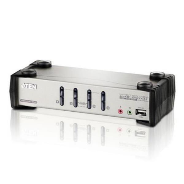 ATEN CS1734B - Switch KVM / audio / USB - 4 x KVM / audio / USB - 1 utente locale - desktop