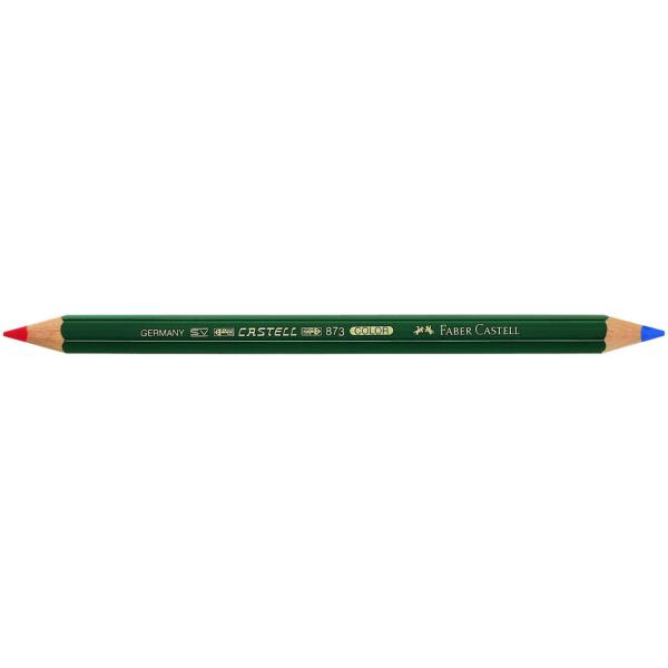 Faber-Castell CASTELL COLOR 873 - Matita doppia punta - rosso, blu - 5.4 mm