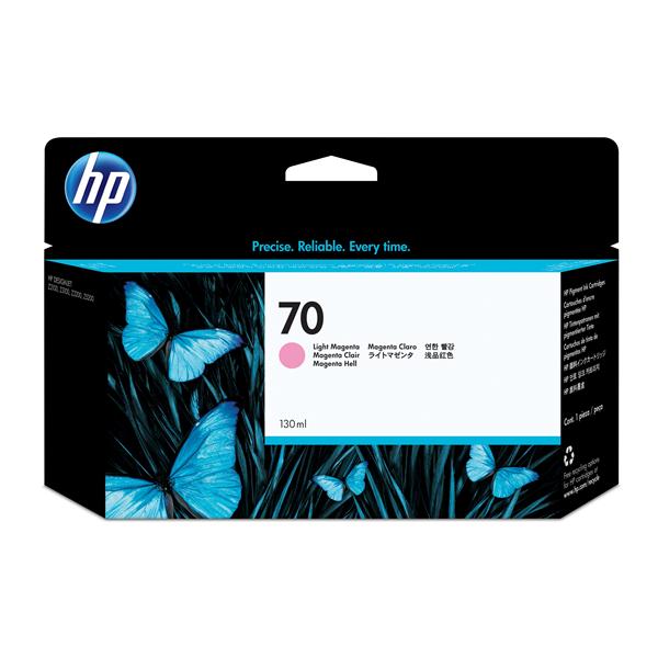 HP 70 - 130 ml - magenta chiaro - originale - DesignJet - cartuccia d'inchiostro - per DesignJet Z2100, Z3100, Z3100ps, Z3200, Z3200ps, Z5200