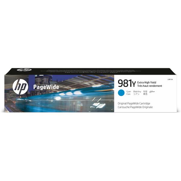 HP 981Y - 185 ml - Extra High Yield - ciano - originale - PageWide - cartuccia d'inchiostro - per PageWide Enterprise Color MFP 586; PageWide Managed Color E55650