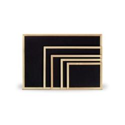 ARDA - Lavagna - montabile a parete - 300 x 400 mm - non magnetico - nero