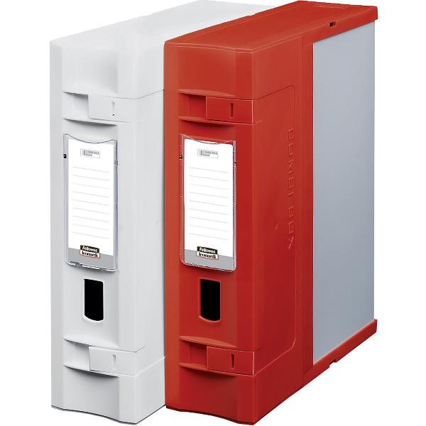 Fellowes Trilex Novi Combi Box - Cartella a scatola - larghezza dorsale 90 mm - per 295 x 358 mm - bianco