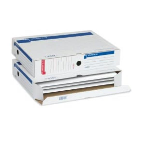 SEI MEMORY XL - Cartella a scatola - larghezza dorsale 80 mm - per A3, 300 x 420 mm - bianco