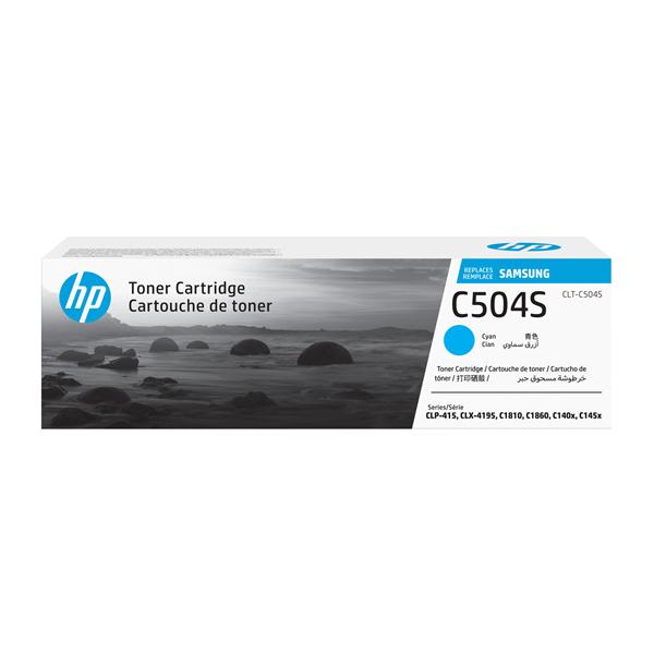 Samsung CLT-C504S - Ciano - originale - cartuccia toner (SU025A) - per Samsung CLP-415, CLX-4195; MultiXpress SL-C1453, C1454; Xpress SL-C1404, C1810, C1860