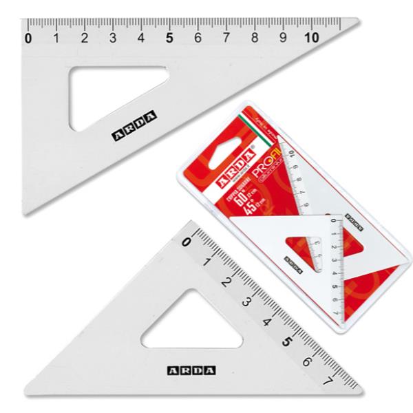 ARDA PROFIL - Set di triangoli - 12 cm - Alluminio