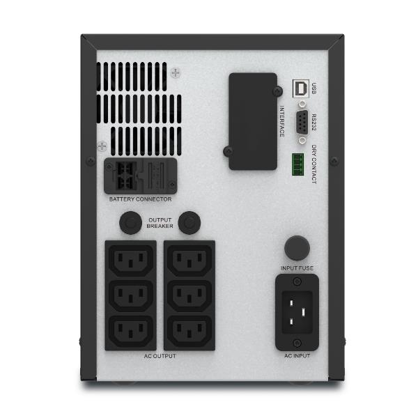 APC Easy UPS SMV SMV3000CAI - UPS - 220/230/240 V c.a. V - 2100 Watt - 3000 VA - 4 batteria x - 9 Ah - RS-232, USB - connettori di uscita 6