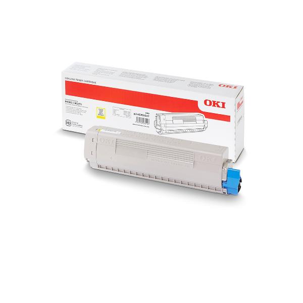 OKI - Giallo - originale - cartuccia toner - per OKI MC853, MC873, MC883