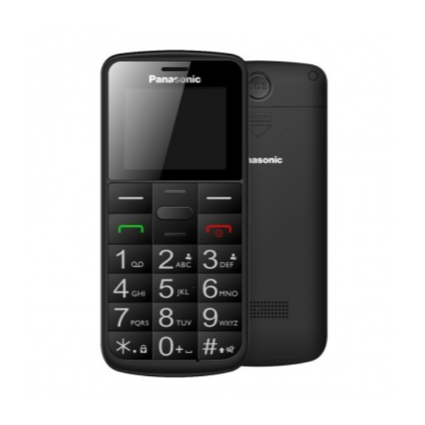 Panasonic KX-TU110 - Telefono con funzionalità - dual SIM - microSD slot - display LCD - 128 x 160 pixel - rear camera 0,08 MP - nero