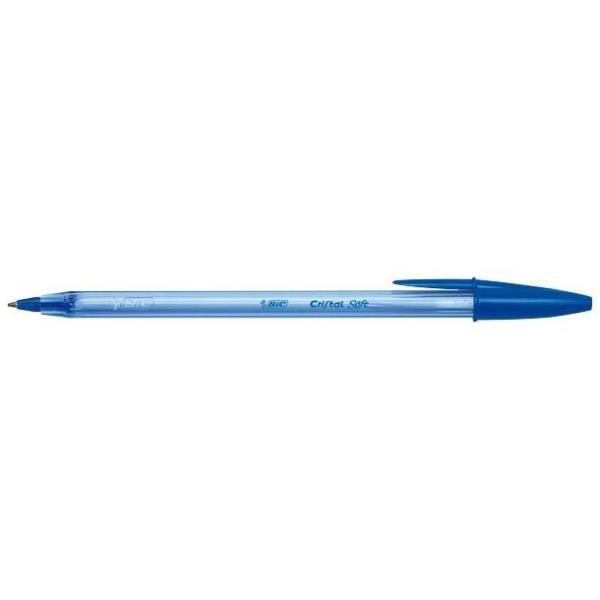 BIC Cristal SOFT - Penna a sfera - blu - 0.45 mm - medio (pacchetto di 50)