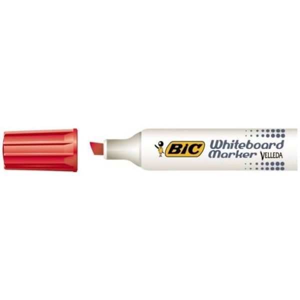 BIC VELLEDA 1791 - Marcatore - non permanente - rosso - inchiostro a base chetone - 3.3-4.6 mm - medio (pacchetto di 12)