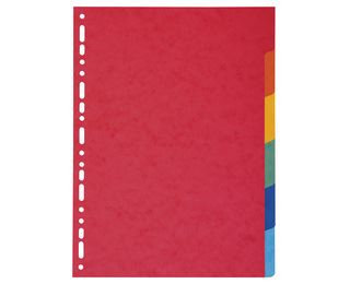 Exacompta - Divisorio - 6 parti - per A4 - con schede - Marble