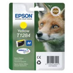 Epson T1284 - Taglia M - giallo - originale - blister con radiofrequenza / allarme acustico - cartuccia d'inchiostro - per Stylus S22, SX230, SX235, SX420, SX430, SX435, SX438, SX440, SX445; Stylus Office BX305