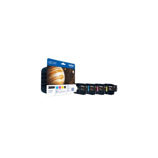 Brother LC1240 Confezione da 4 cartucce inkjet originali - Confezione da 4 - nero, giallo, ciano, magenta - originale - blister - cartuccia d'inchiostro - per Brother DCP-J525, J725, J925, MFC-J430, J5910, J625, J6510, J6710, J6910, J825