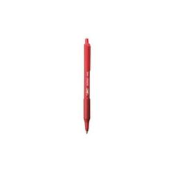 BIC Soft Feel clic - Penna a sfera - rosso - 1 mm - medio - retrattile (pacchetto di 12)