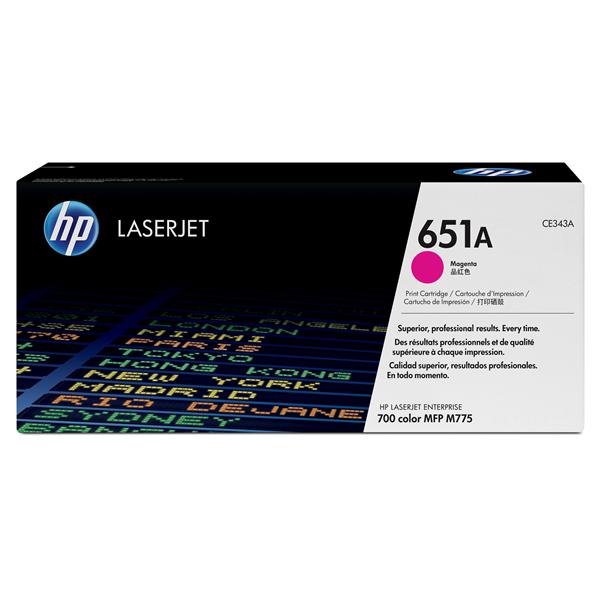 HP 651A - Magenta - originale - LaserJet - cartuccia toner (CE343A) - per Color LaserJet Enterprise MFP M775dn, MFP M775f, MFP M775z, MFP M775z+