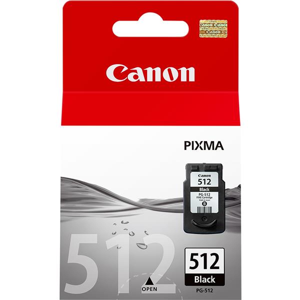 Canon PG-512 - 15 ml - nero - originale - cartuccia d'inchiostro - per PIXMA MP230, MP252, MP270, MP280, MP282, MP495, MP499, MX340, MX350, MX360, MX410, MX420