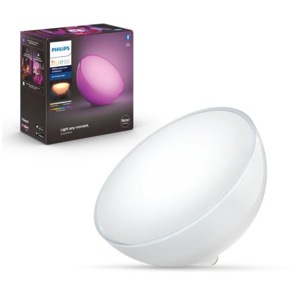 Philips Hue Go - Lampada da tavolo - LED - 6 W (equivalente 43 W) - 16 milioni di colori - 2000-6500 K - bianco