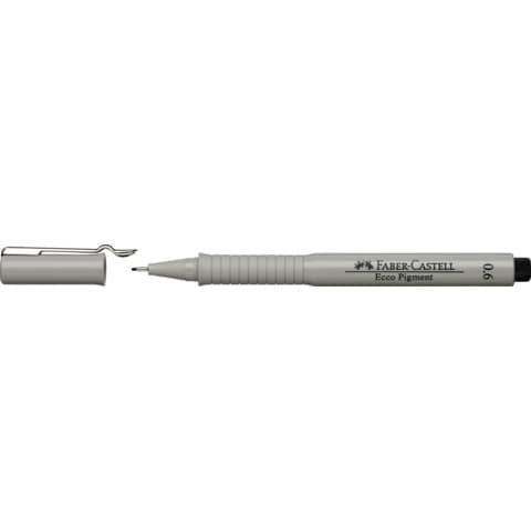 Faber-Castell ECCO PIGMENT - Penna punta in fibra - nero - inchiostro pigmentato - 0.6 mm