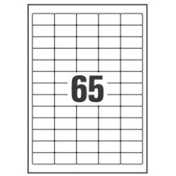 Avery - 21.2 x 38.1 mm 1625 pezzi (25 foglio(i) x 65) etichette