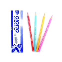 GIOTTO Supermina - Pastello colorato - rosso inglese - 3.8 mm - extra large (pacchetto di 12)