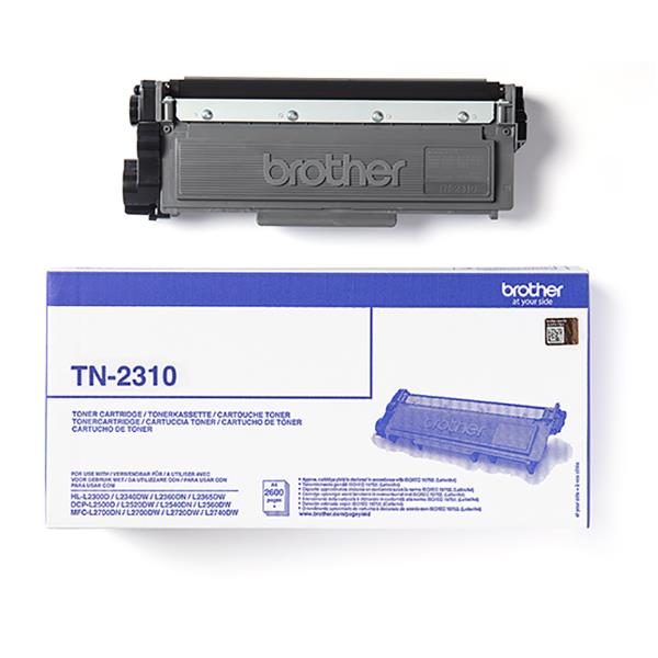 Brother TN2310 - Nero - originale - cartuccia toner - per Brother DCP-L2500, L2520, L2560, HL-L2300, L2340, L2360, L2365, MFC-L2700, L2720, L2740