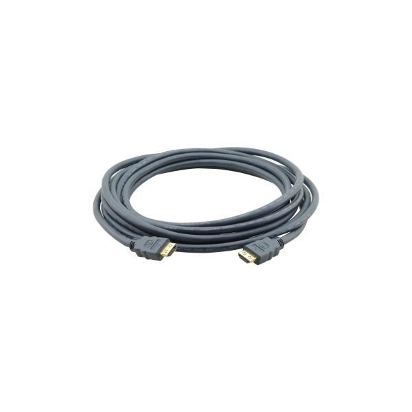 Kramer C-HM/HM - High Speed - cavo HDMI - HDMI maschio a HDMI maschio - 91.4 cm - tripla schermatura - grigio - Supporto Dolby DTS-HD Master Audio, Supporto Dolby TrueHD, supporta 4K 60 Hz