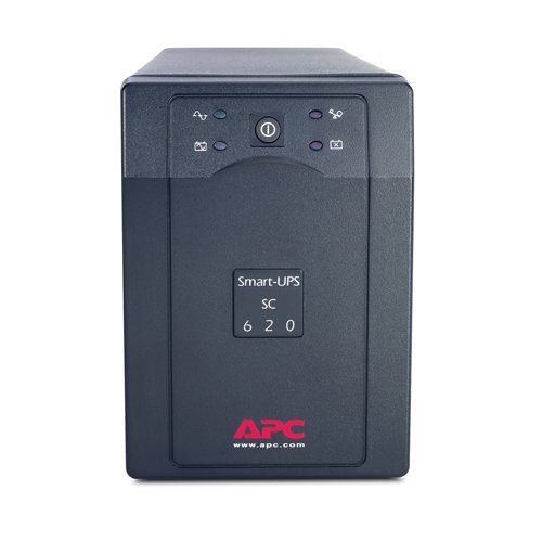 APC Smart-UPS SC 620VA - UPS - 230 V c.a. V - 390 Watt - 620 VA - RS-232 - connettori di uscita 4 - grigio