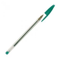 BIC Cristal - Penna a sfera - verde - 1 mm - medio (pacchetto di 50)