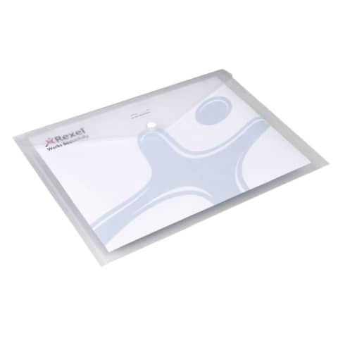 Rexel ICE Popper - Cartelletta portadocumenti - per A4 - orizzontale - trasparente