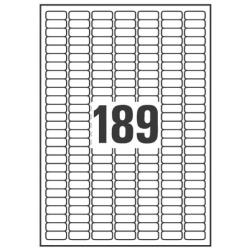 Avery Heavy Duty Laser Labels - Poliestere - argento - 10 x 25.4 mm 3780 pezzi (20 foglio(i) x 189) etichette