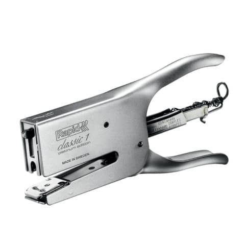 Rapid Classic K1 Platinum - Graffatrice - 50 fogli - 24/6, 24/8+ - cromo opaco