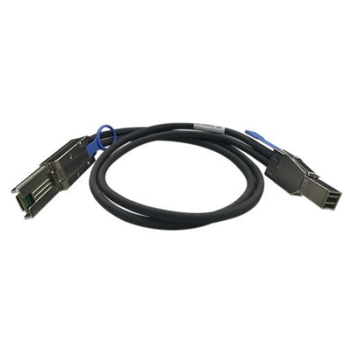 QNAP CAB-SAS10M-8644-8088 - Cavo esterno SAS - SAS 6Gbit/s - HD SAS Mini 4 x a 36 pin (SFF-8644) (M) a SAS Mini 4 x a 26 pin (SFF-8088) (M) - 1 m - nero - per P/N: QXP-820S-B3408