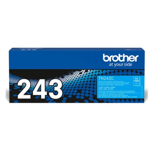 Brother TN243C - Ciano - originale - cartuccia toner - per Brother DCP-L3510, L3517, L3550, HL-L3210, L3230, L3270, MFC-L3710, L3730, L3750, L3770
