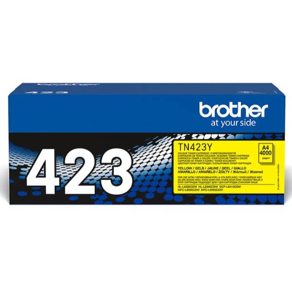 Brother TN423Y - Jumbo Yield - giallo - originale - cartuccia toner - per Brother DCP-L8410, HL-L8260, HL-L8360, MFC-L8690, MFC-L8900