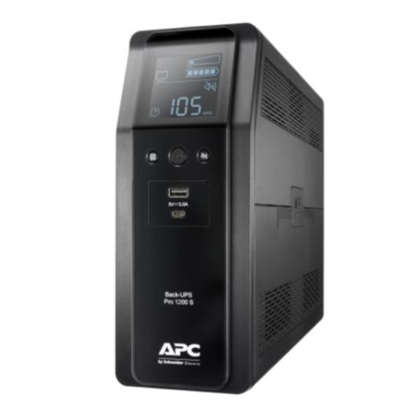 APC Back-UPS Pro BR1200SI - UPS - 220-240 V c.a. V - 720 Watt - 1200 VA - USB - connettori di uscita 8 - nero
