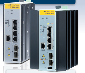 Allied Telesis AT IE200-6FT - Switch - gestito - 4 x 10/100 + 2 x Gigabit SFP - montabile su rail DIN, montaggio a parete
