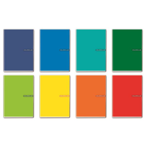 Blasetti Colorclub - Taccuino - A5 - 21 fogli / 42 pagine - quadretti - disponibile in colori assortiti