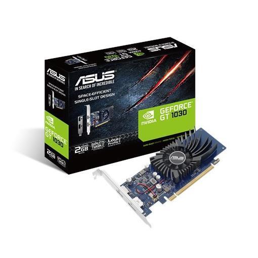 ASUS GT1030-2G-BRK - Scheda grafica - GF GT 1030 - 2 GB GDDR5 - PCIe 3.0 profilo basso - HDMI, DisplayPort