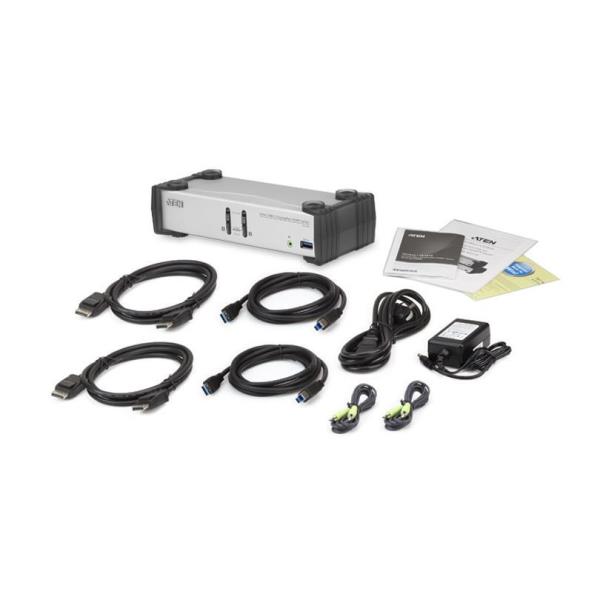 ATEN CS1912 KVMP Switch - Switch KVM / audio / USB - 2 x KVM / audio / USB - 1 utente locale - desktop