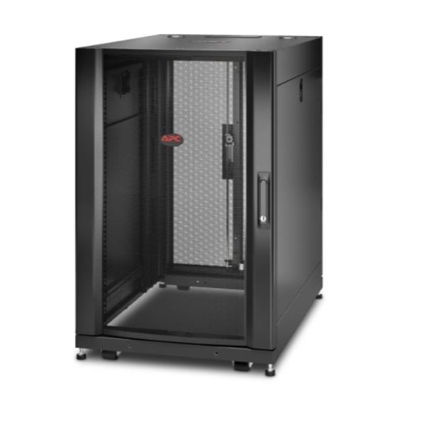 APC NetShelter SX - Rack cabinet - nero - 18U - 19" - per P/N: SURT48RMXLBP