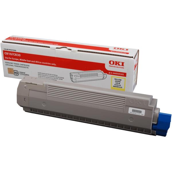 OKI - Giallo - originale - cartuccia toner - per C810CDTN, 810DN, 810N, 830CDTN, 830dn, 830dtn, 830n