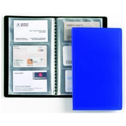Favorit - Libro per biglietti da visita - per 60 x 100 mm - capacità 60 schede - nero
