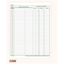 Edipro - Registro pre-numerato del carico fiscale - 14 pagine - 245 x 310 mm - numerato